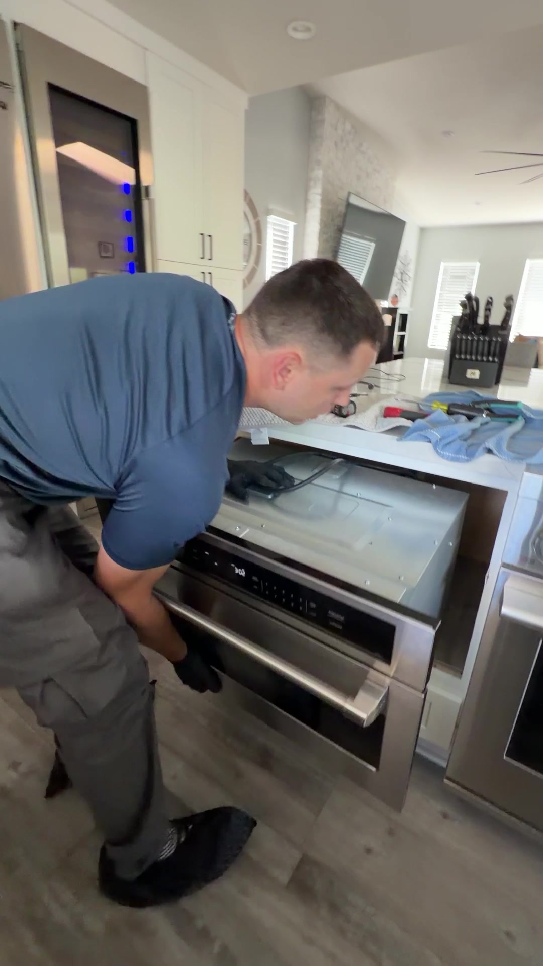 Microwave drawer repair